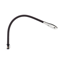 Load image into Gallery viewer, Zonda Over The Bedhead LED Wall Light in Polished Nickel/Chocolate Brown.
