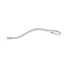 Load image into Gallery viewer, Zonda Through The Bedhead LED Wall Light in Clear Anodised/Off White.
