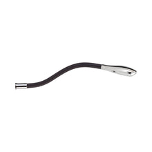Load image into Gallery viewer, Zonda Through The Bedhead LED Wall Light in Polished Nickel/Chocolate Brown.
