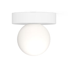 Load image into Gallery viewer, Bola Sphere LED Flush Mount Ceiling Light in Matte White (4-Inch).
