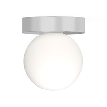 Load image into Gallery viewer, Bola Sphere LED Flush Mount Ceiling Light in Chrome (5-Inch).
