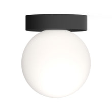 Load image into Gallery viewer, Bola Sphere LED Flush Mount Ceiling Light in Matte Black (6-Inch).
