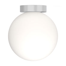 Load image into Gallery viewer, Bola Sphere LED Flush Mount Ceiling Light in Chrome (10-Inch).

