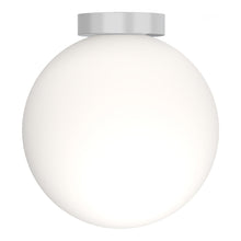 Load image into Gallery viewer, Bola Sphere LED Flush Mount Ceiling Light in Chrome (12-Inch).
