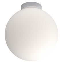 Load image into Gallery viewer, Bola Sphere LED Flush Mount Ceiling Light in Chrome (16-Inch).
