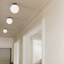 Load image into Gallery viewer, Bola Sphere LED Flush Mount Ceiling Light in Hallways.

