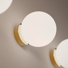 Load image into Gallery viewer, Bola Sphere LED Flush Mount Ceiling Light in Detail.
