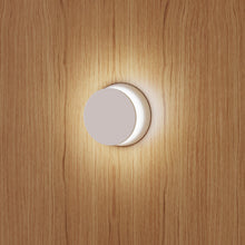 Load image into Gallery viewer, Totem Puck LED Wall Light in Detail.
