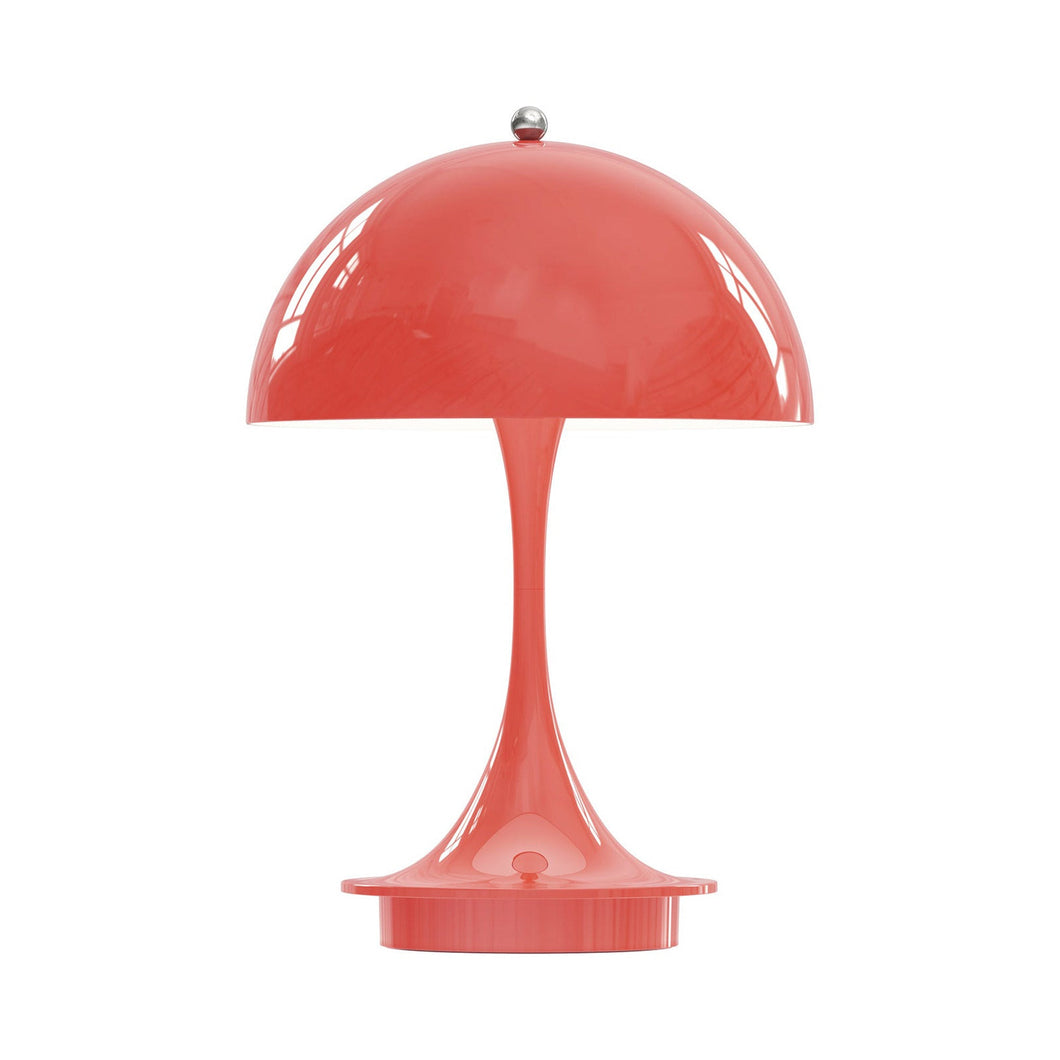 Panthella 160 LED Portable Table Lamp in Coral (Acrylic).