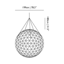 Load image into Gallery viewer, Raimond II LED Pendant Light - line drawing.

