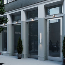 Load image into Gallery viewer, Reals Dome Cap Downlight Outdoor LED Wall Light in Outside Area.
