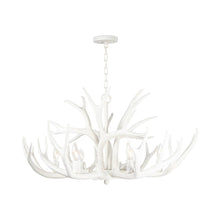 Load image into Gallery viewer, Antler Chandelier in White.
