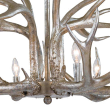 Load image into Gallery viewer, Antler Chandelier in Detail.
