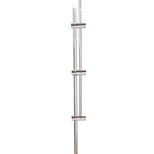 Load image into Gallery viewer, Arc Floor Lamp with Linen Shade in Detail.
