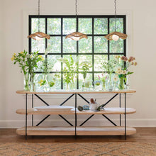 Load image into Gallery viewer, Coastal Living Provence Cafe Pendant Light in dining room.
