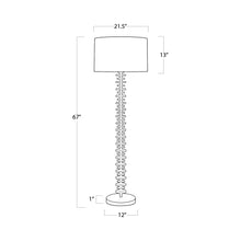 Load image into Gallery viewer, Fishbone Floor Lamp - line drawing.
