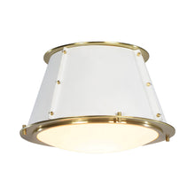 Load image into Gallery viewer, French Flush Mount Ceiling Light in White.
