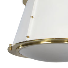 Load image into Gallery viewer, French Flush Mount Ceiling Light in Detail.
