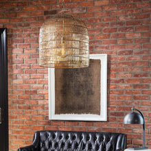 Load image into Gallery viewer, Fresco Pendant Light in living room.
