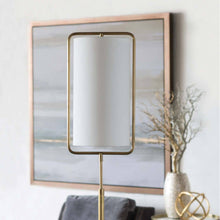 Load image into Gallery viewer, Geo Table Lamp in living room.

