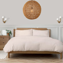 Load image into Gallery viewer, Happy Wall Light in bedroom.
