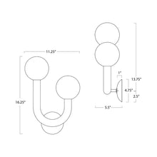 Load image into Gallery viewer, Happy Wall Light - line drawing.
