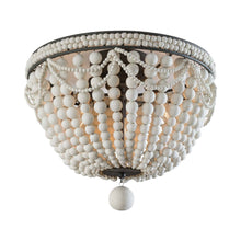 Load image into Gallery viewer, Malibu Flush Mount Ceiling Light in White.
