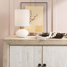 Load image into Gallery viewer, Mini Orb Table Lamp in living room.
