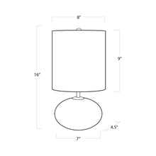 Load image into Gallery viewer, Mini Orb Table Lamp - line drawing.
