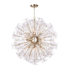 Load image into Gallery viewer, Poppy Chandelier in Natural Brass (Large).

