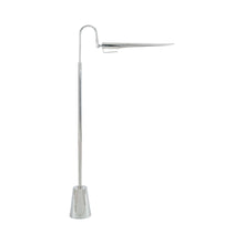 Load image into Gallery viewer, Raven Floor Lamp in Polished Nickel.
