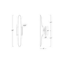 Load image into Gallery viewer, Redford Wall Light - line drawing.
