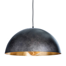 Load image into Gallery viewer, Sigmund Pendant Light in Blackened Steel (Large).
