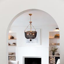 Load image into Gallery viewer, Southern Living Fabian Chandelier in living room.
