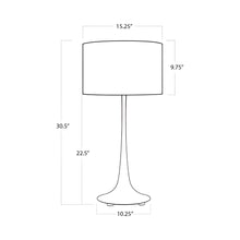 Load image into Gallery viewer, Trilogy Table Lamp - line drawing.
