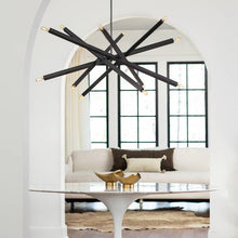 Load image into Gallery viewer, Viper Chandelier in living room.
