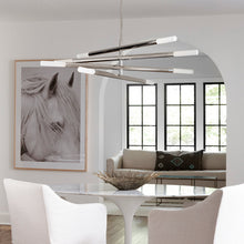 Load image into Gallery viewer, Wick Chandelier in living room.
