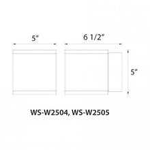 Load image into Gallery viewer, Rubix Outdoor LED Wall Light - line drawing.
