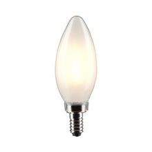 Load image into Gallery viewer, Candelabra Base C Type LED Bulb in Detail.
