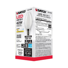 Load image into Gallery viewer, Candelabra Base C Type LED Bulb in Detail.
