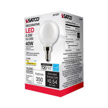 Load image into Gallery viewer, Candelabra Base G Type LED Bulb in Detail.
