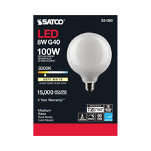 Load image into Gallery viewer, Medium Base G Type LED Bulb in Detail.
