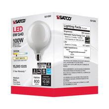Load image into Gallery viewer, Medium Base G Type LED Bulb in Detail.
