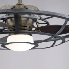 Load image into Gallery viewer, Alsace LED Fan D&#39;Lier in Detail.
