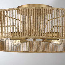 Load image into Gallery viewer, Ashe Semi Flush Mount Ceiling Light in Detail.
