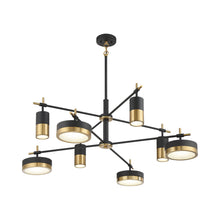 Load image into Gallery viewer, Ashor Mutli Tier LED Chandelier in Detail.
