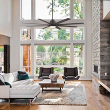 Load image into Gallery viewer, Bluffton LED Ceiling Fan in living room.
