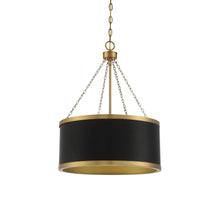 Load image into Gallery viewer, Delphi Drum Pendant Light in Detail.
