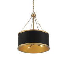 Load image into Gallery viewer, Delphi Drum Pendant Light in Detail.
