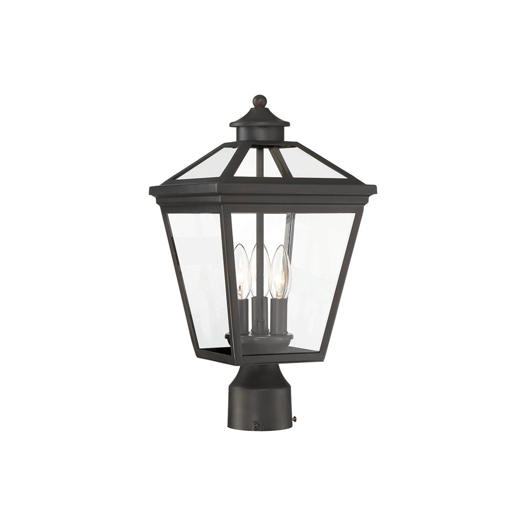 Ellijay Outdoor Post Light in Black.